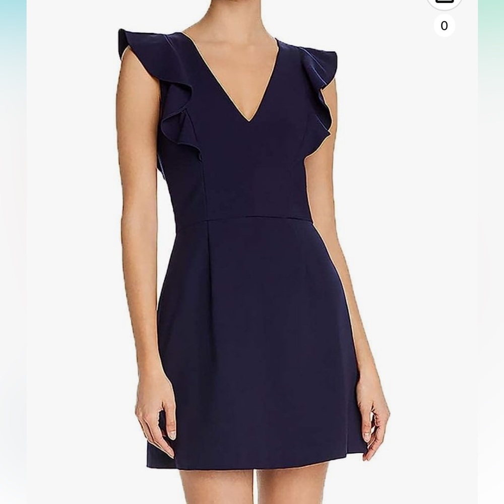 French Connection Whisper Light Ruffle Dress